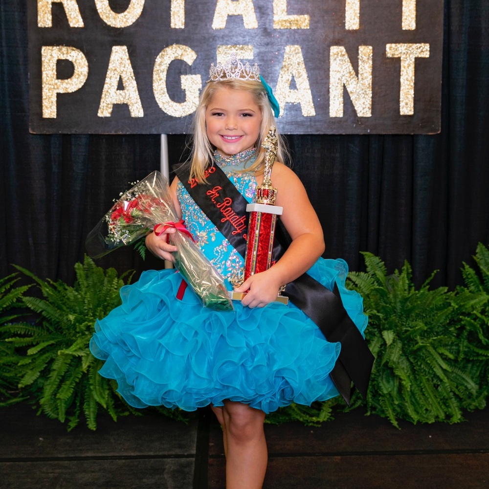 Blue dress made by Dandan Li